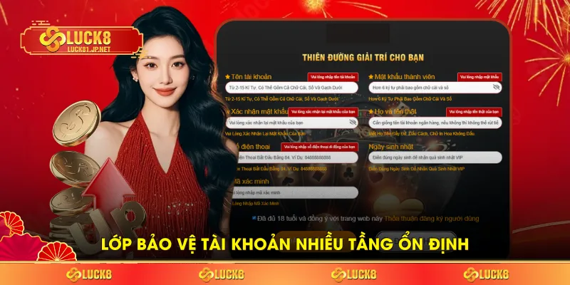 Lớp bảo vệ tài khoản nhiều tầng ổn định